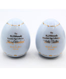 Lot of 2: M.I Hummel "Little Fiddler" and "Merry Wanderer" Porcelain Eggs