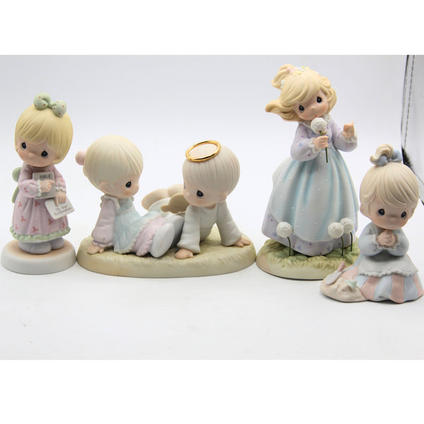 precious moments 置物　4個 Lot of 4 Precious Moments Figurines| #488178, PM922, 8907321, 521388.