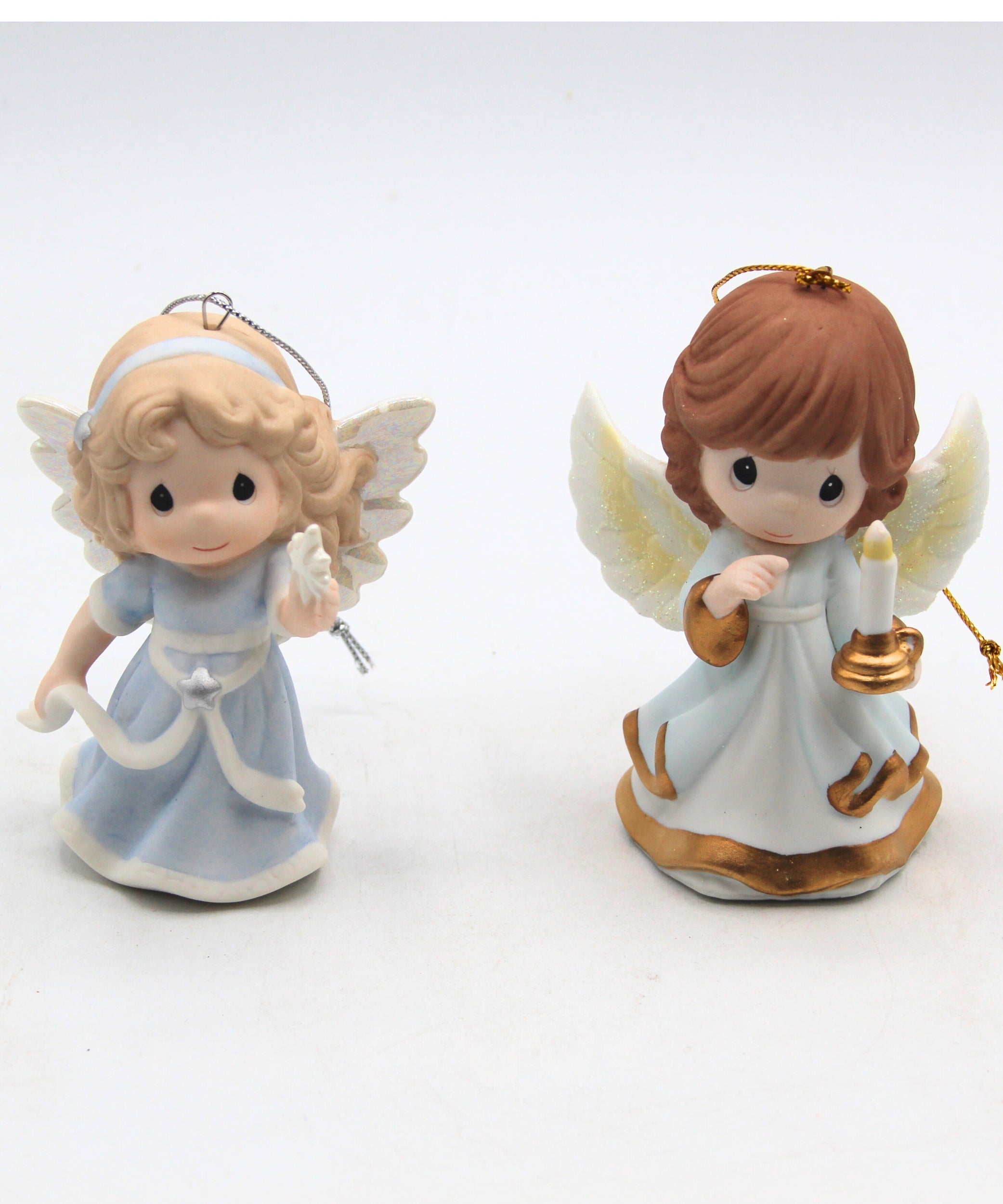 Precious Moments Ornament Lot 2 Let His Light Shine Hope Shall Light World