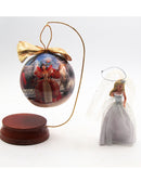 1997 Holiday 4 inch Ornament and 2000 Millennium Barbie Porcelain Ornament Lot of 2, Please Read
