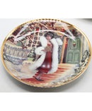 1997-1998 Holiday Barbie Plates & Figurine, Holiday Voyage - Lot of 3