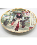 1997-1998 Holiday Barbie Plates & Figurine, Holiday Voyage - Lot of 3