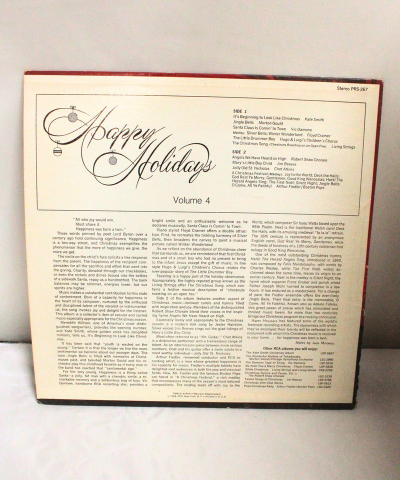 Happy Holidays Volume IV (Special Collectors Edition) Vinyl