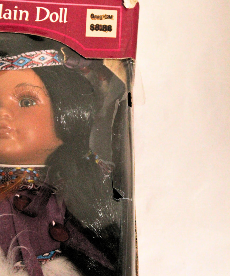 Native American Porcelain Doll | Damaged box