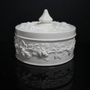 Wedgwood 5" Round White Queensware Trinket Box