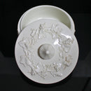 Wedgwood 5" Round White Queensware Trinket Box