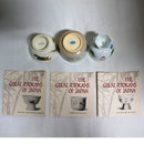 Lot of 3 Franklin Mint: The Great Ryokans of Japan Sake Cups