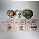 Lot of 3 Franklin Mint: The Great Ryokans of Japan Sake Cups