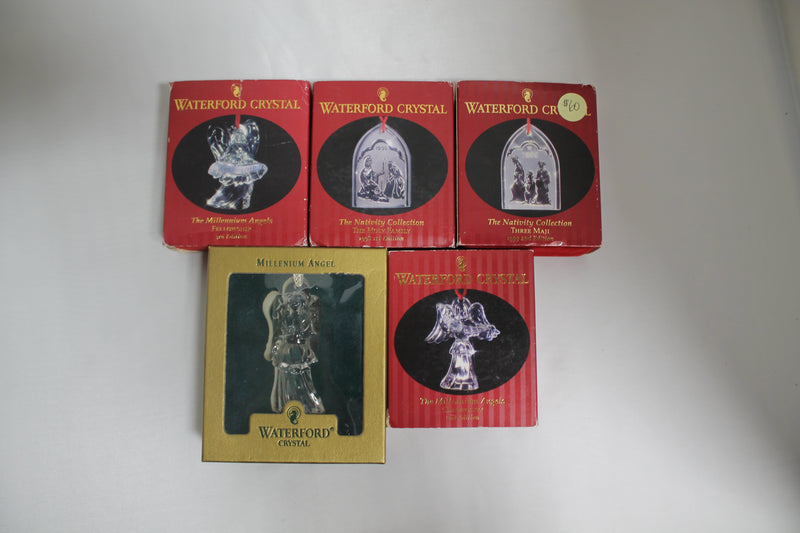 Lot of 5: Marquis by Waterford Ornaments