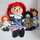 Lot of 4 Raggedy Ann Dolls