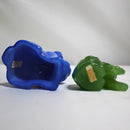 Lot of 2 Franklin Mint Figurines: Pooch The Dog & Curio Cabinet Cat