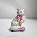 Lot of 3 Franklin Mint: Curio Cabinet Cat Figurines