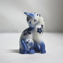 Lot of 3 Franklin Mint: Curio Cabinet Cat Figurines