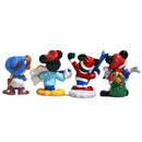 Lot of 4 Enesco Disney Figurines: Mickey Mouse & Donald Duck