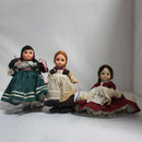 Lot of 3 Madame Alexander Dolls: Beth, Jo & Marmee