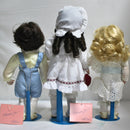 Lot of 3 Marian Yu Designs: Love Heart Porcelain Dolls