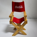 Lot of 4 Coca-Cola: Bull Stuffed Animal, Directors Chair & 2 Bear Figurines