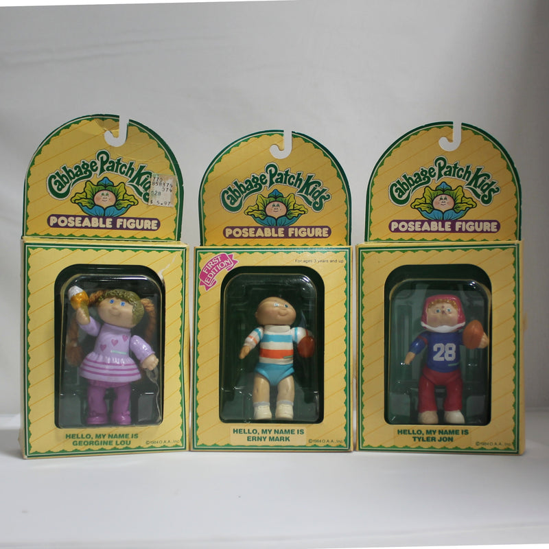 Lot of 6 Cappage Patch Kids Figurines