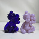 Lot of 4 Mosser Glass Clown Figurines