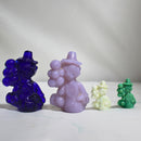Lot of 4 Mosser Glass Clown Figurines