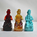 Lot of 3 Mosser Glass: Performer Clown Figurines