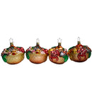 Lot of 4 Old World: Christmas Ornaments | Fruit Baskets