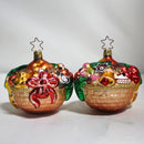 Lot of 4 Old World: Christmas Ornaments | Fruit Baskets