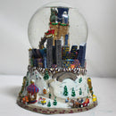Bloomingdales: Big Brown Bag Glitter Tree Musical Snowglobe