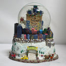 Bloomingdales: Big Brown Bag Glitter Tree Musical Snowglobe