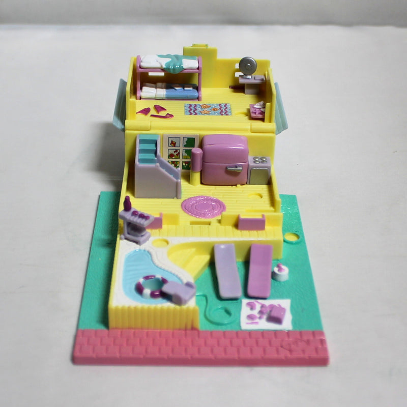 Lot of 2 Polly Pocket: Mini Playsets | Summer House & Cozy Cottage