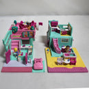 Lot of 2 Polly Pocket: Mini Playsets | Burger Drive-In & Beach Café