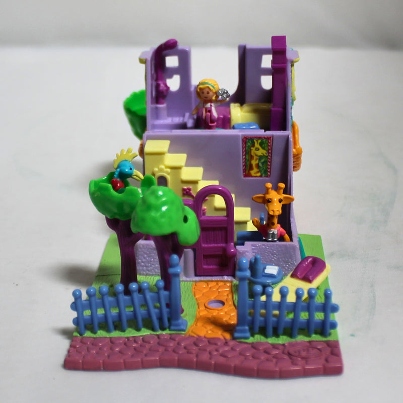 Lot of 2 Polly Pocket: Mini Playsets | Pet Shop & Giraffe House