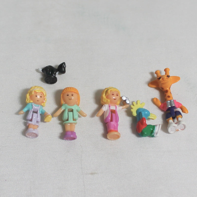 Lot of 2 Polly Pocket: Mini Playsets | Pet Shop & Giraffe House