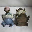 Lot of 2 Lladro Figurines| Giddy Up & Rock A Bye Baby | Please Read