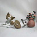 Lot of 2 Lladro Figurines: Surprised Kitten & Secret Spot | Please Read