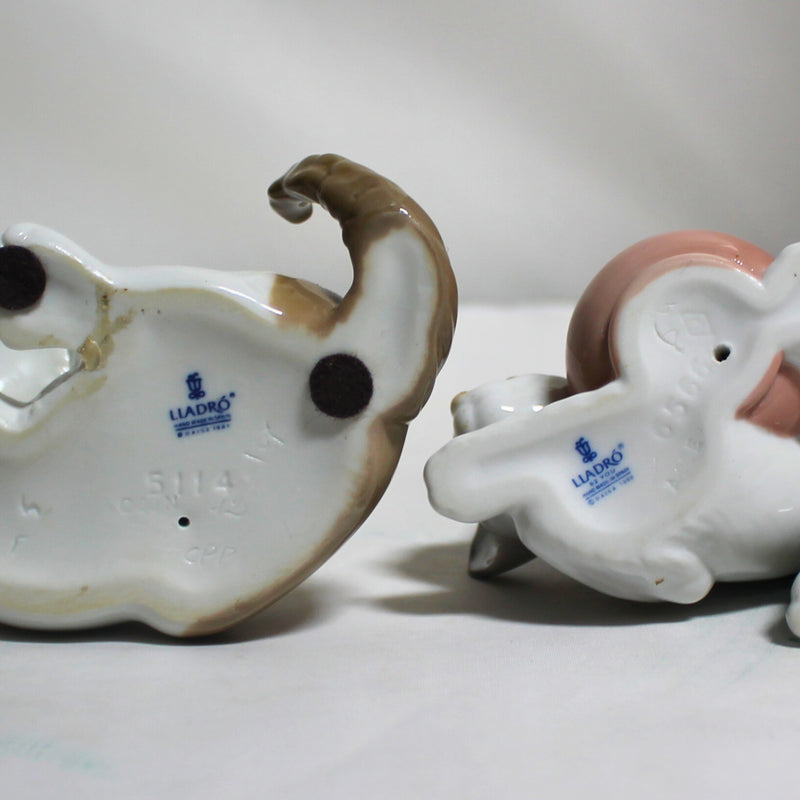 Lot of 2 Lladro Figurines: Surprised Kitten & Secret Spot | Please Read
