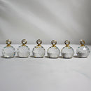 Swarovski: 6 Faceted Crystal Place Card Holders