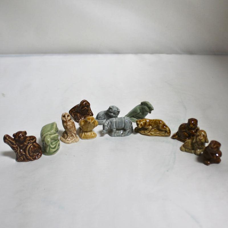 Lot of 12 Wade: Whimsies Miniature Porcelain Figurines