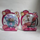 Lot of 2 Barbie Peek-a-Boo Petite Dolls | Sandal Sally & Chamomile Tea Christie