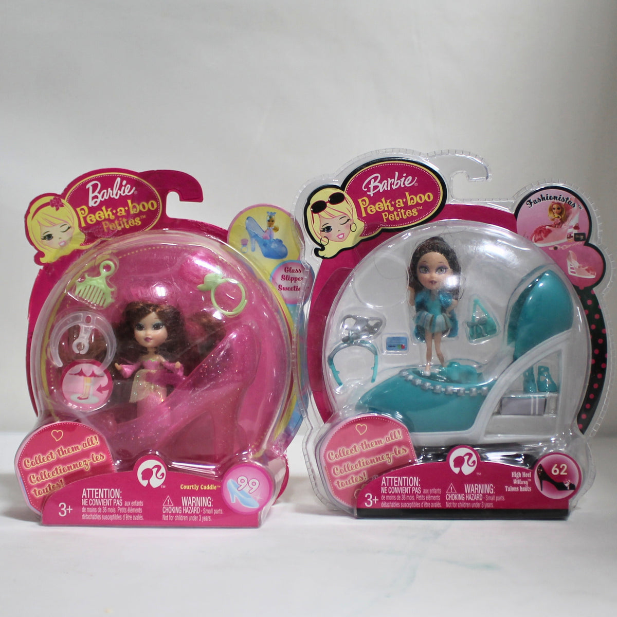 peek-a-boo preciousシザー Lot of 2 Barbie Peek-a-Boo Petite Dolls | Courtly Caddie & Hillary