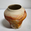 Lot of 3 Nemadji: Pottery Vase, Moon Pot & Bowl
