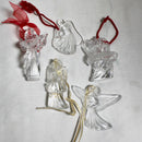 Lot of 5 Waterford Ornaments: Crystal Angels