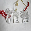 Lot of 5 Waterford Ornaments: Crystal Angels
