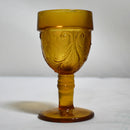 Tiara: Amber Glass Plate, Glasses & Decanter