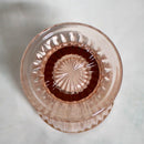 Lot of 4 Anchor Hocking: Queen Mary Pink Footed Timblers