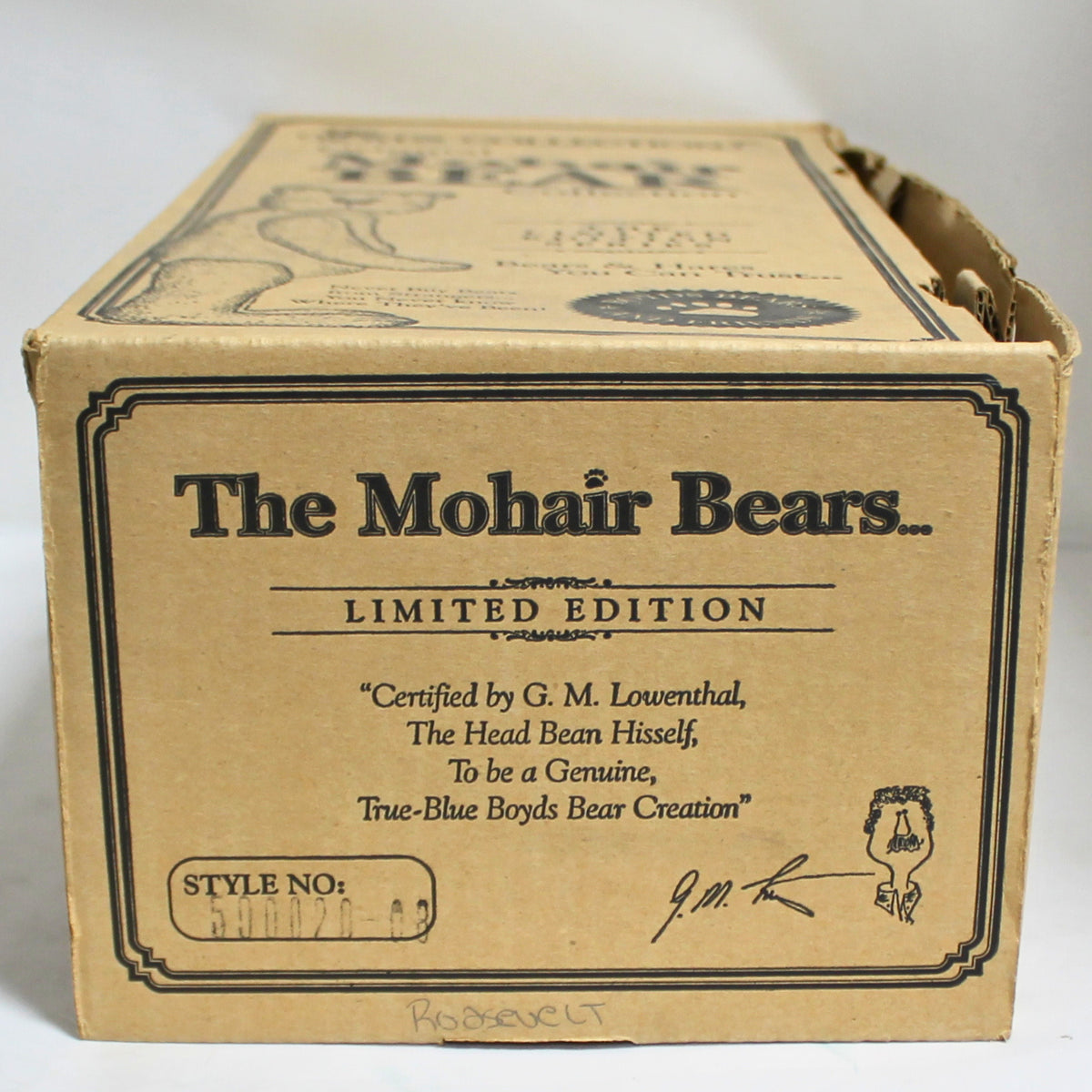Boyds Bears: Original Mohair Teddy Bear | Roosevelt 500020-08