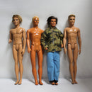 Lot of 4 Ken Dolls: 1983, Two 1968's & 2015