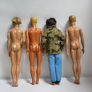 Lot of 4 Ken Dolls: 1983, Two 1968's & 2015