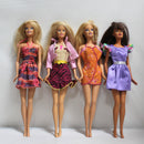 Lot of 4 Barbies: Raquelle, Zookeeper, Orange Dress & Teresa