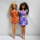 Lot of 4 Barbies: Raquelle, Zookeeper, Orange Dress & Teresa